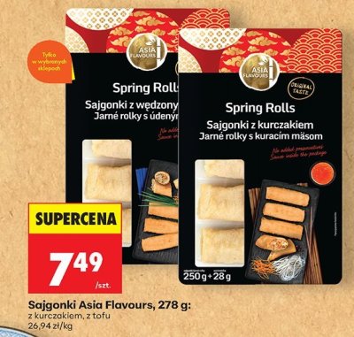Sajgonki z kurczakiem Asia Flavours promocja w Biedronka