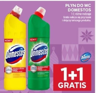 Płyn do WC Domestos różne rodzaje promocja w Stokrotka
