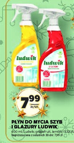 Płyn do mycia szyb i glazury grapefruit Ludwik promocja w Stokrotka