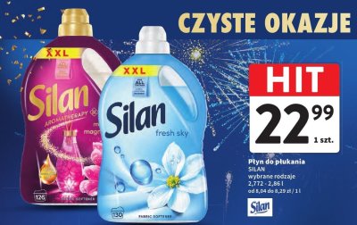 Płyn do płukania Silan wybrane rodzaje promocja w Intermarche