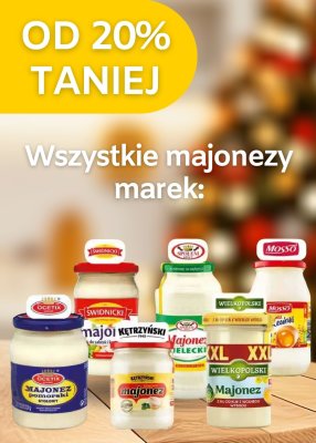 Majonezy wszystkie marki promocja w Dino