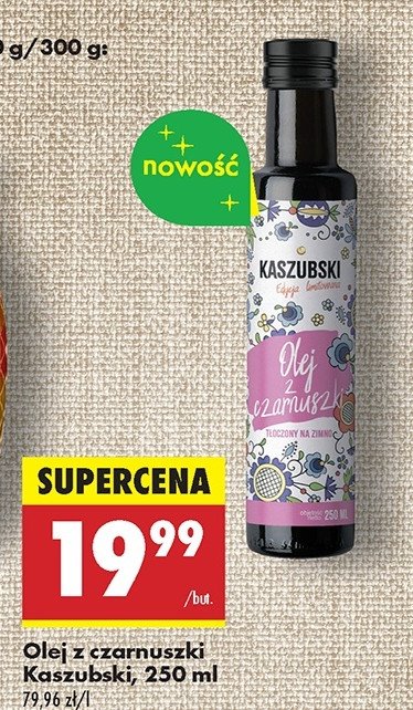 Olej z czarnuszki Oliwia kaszubska promocja w Biedronka