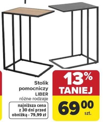 Stolik pomocniczy LIBER różne rodzaje promocja w Carrefour