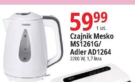 Czajnik elektryczny ad1264 Adler promocja