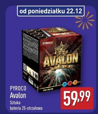 Fajerwerki bateria Avalon  promocja w Aldi