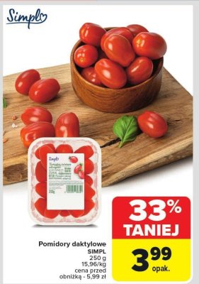 Pomidory daktylowe Redstar vanity promocja w Carrefour