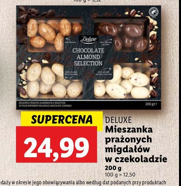 Mieszanka migdałów w czekoladzie Deluxe promocja