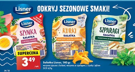 Sałatka jajeczna ze szparagami Lisner smak sezonu promocja