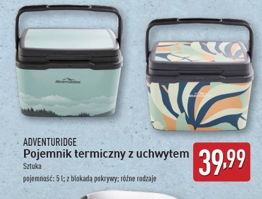 Pojemnik termiczny z uchwytem 5 l ADVENTURIDGE promocja w Aldi