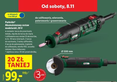 Zestaw modelarski akumulatorowy Parkside, 20 V promocja w Lidl