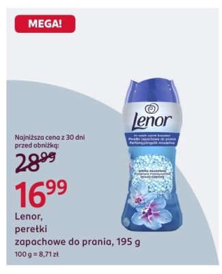 Perełki zapachowe do prania Lenor promocja w Rossmann
