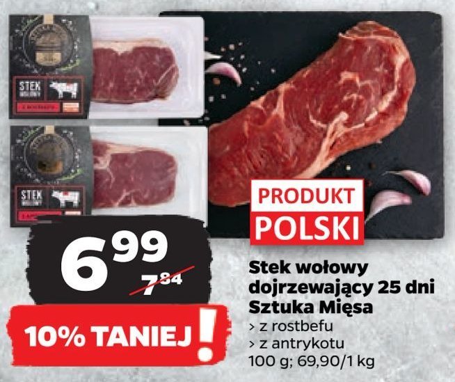 Stek wołowy z rostbefu SZTUKA MIĘSA NETTO promocja w Netto