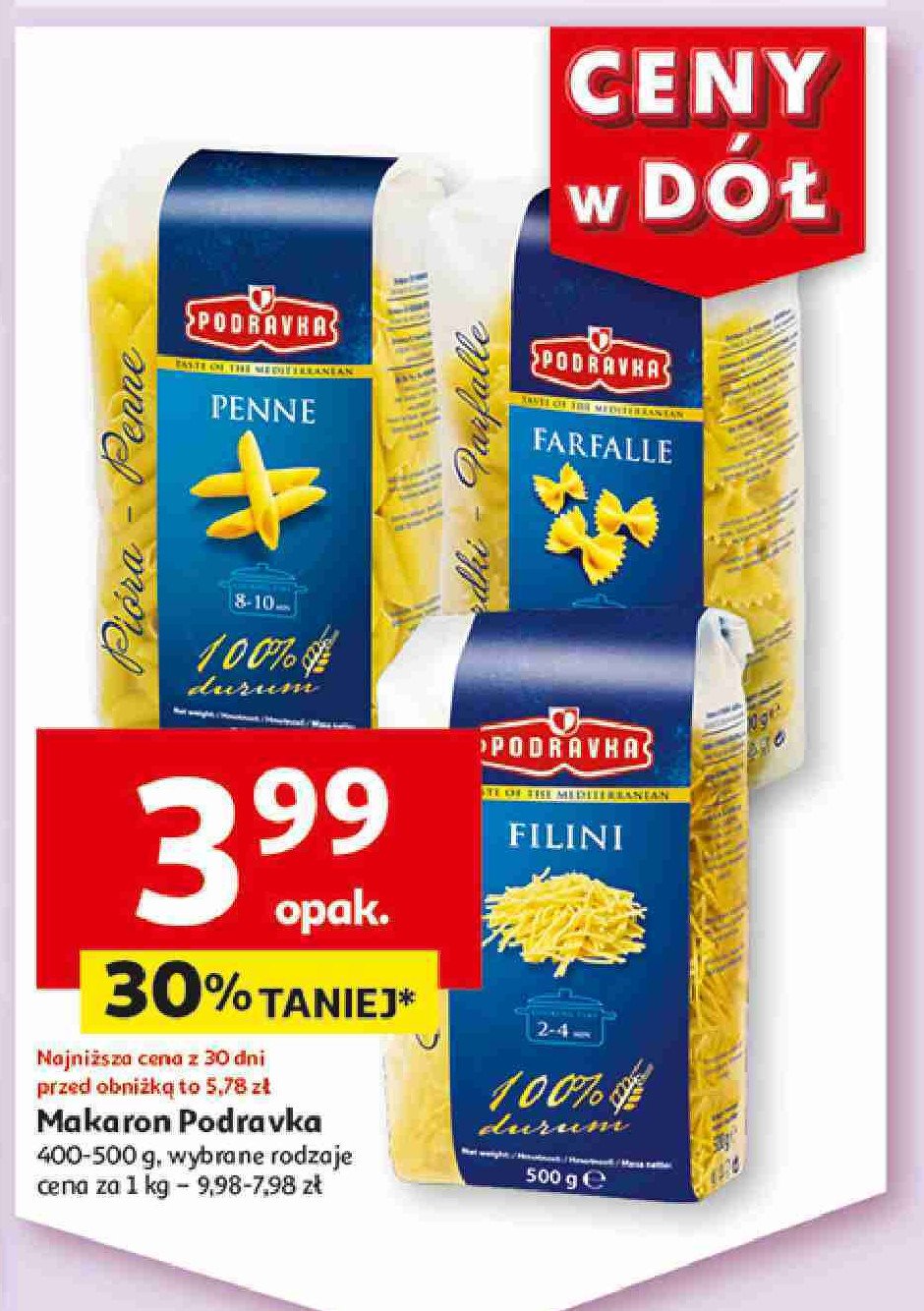 Makaron filini Podravka promocja