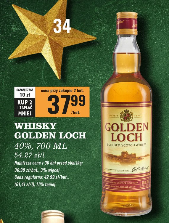 Whisky GOLDEN LOCH promocja w Biedronka