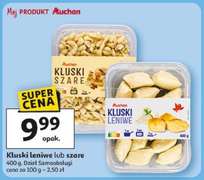 Kluski leniwe lub szare promocja w Auchan