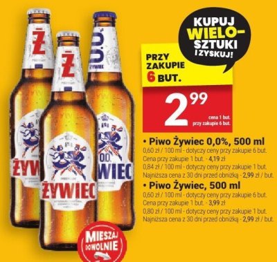 Piwo Żywiec 500ml promocja w Twój Market