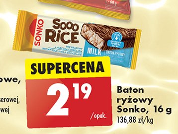 Baton ryżowy milk SONKO SOOO RICE promocja