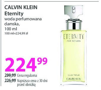 Woda perfumowana Calvin klein eternity woman promocja