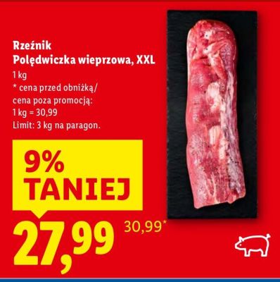Rzeźnik Polędwiczka wieprzowa, XXL promocja w Lidl