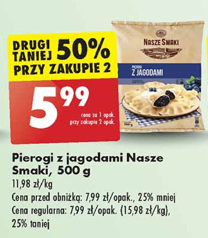 Pierogi z jagodami Nasze smaki promocja