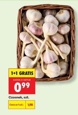 Czosnek, szt. promocja w Biedronka