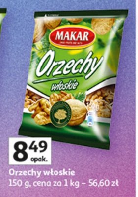 Orzechy włoskie Makar 150 g promocja w Auchan