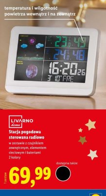 Stacja pogodowa sterowana radiowo  promocja w Lidl
