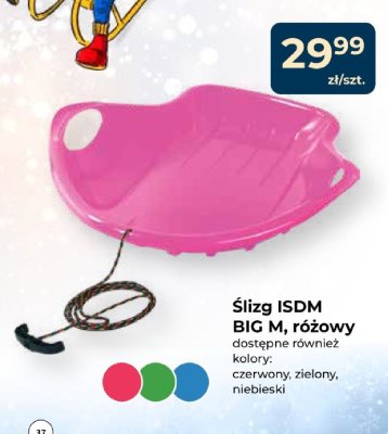 Ślizg ISDM BIG M, różowy promocja w PSB Mrówka