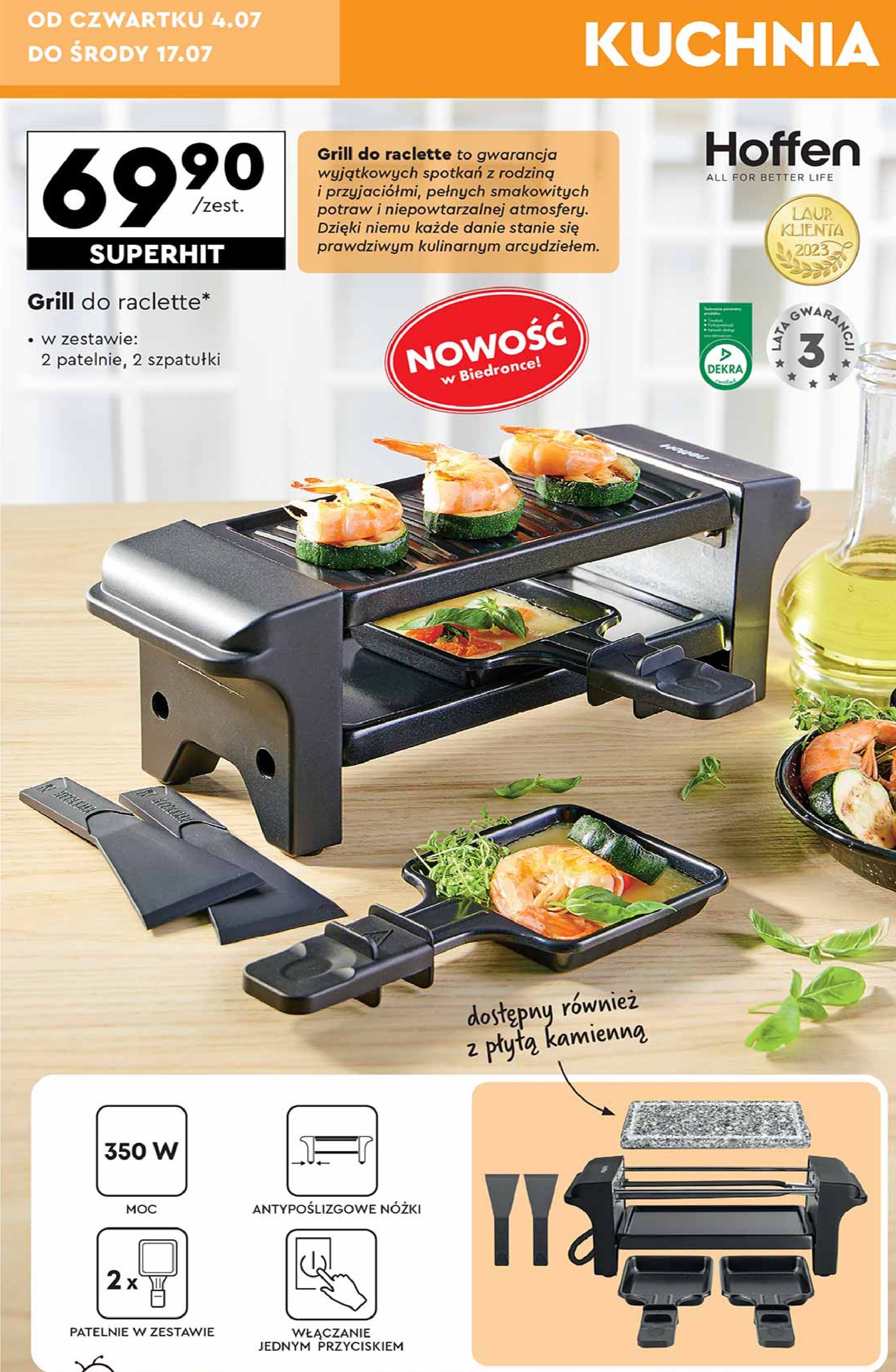 Grill do raclette Hoffen promocja