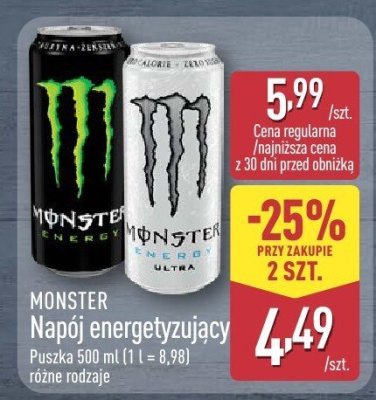Napój energetyzujący  promocja w Aldi