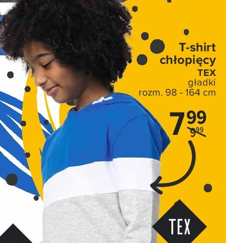 T-shirt chłopięcy gładki 98-164 cm Tex promocja