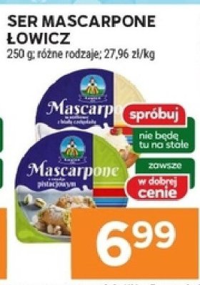 Ser Mascarpone Łowicz różne rodzaje promocja w Stokrotka