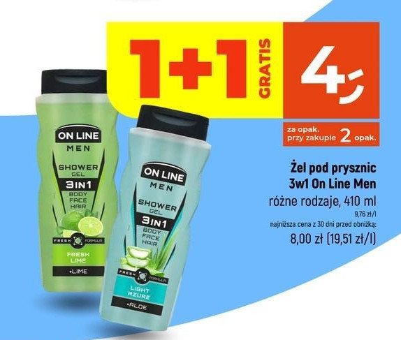 Żel pod prysznic 3w1 men light azure On line promocja