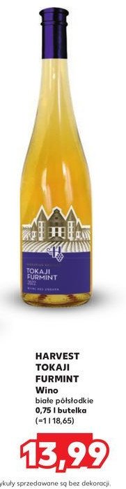 Wino Harvest tokaji furmint promocja