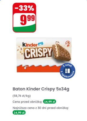 Baton Crispy 5-pak promocja w Dino