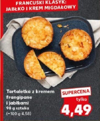 Tartaletka z kremem frangipane i jabłkami promocja w Kaufland