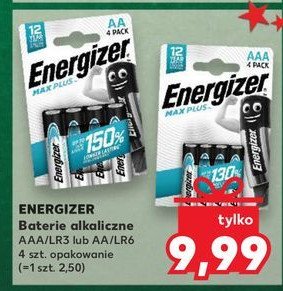 Baterie aa Energizer max plus promocja w Kaufland