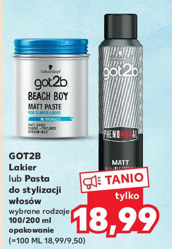 Lakier matuj膮cy do w艂os贸w Got2b phenomenal promocja