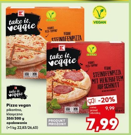 Pizza vegan klasyczna K-classic takie it veggie promocja