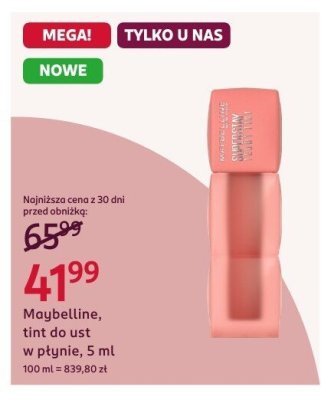 Tint do ust w płynie, 5 ml promocja w Rossmann