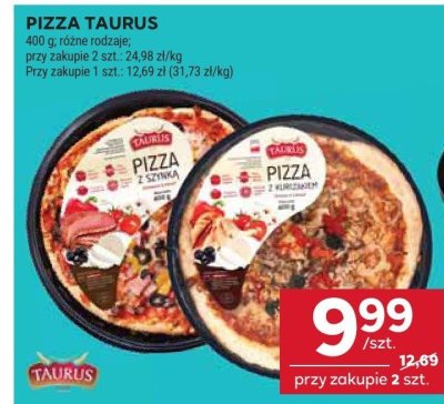 Pizza Taurus różne rodzaje promocja w Stokrotka