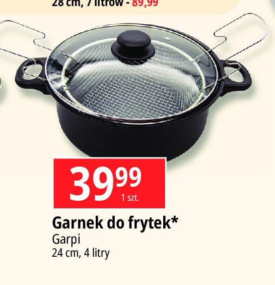 Garnek do frytek 24 cm Garpi promocja