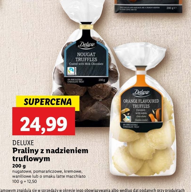 Trufle kremowe Deluxe promocja