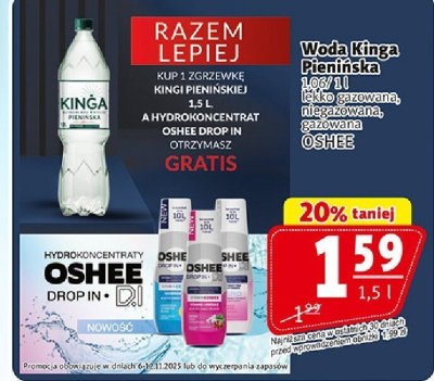 Woda Kinga Pienińska 1,5l promocja w Prim Market