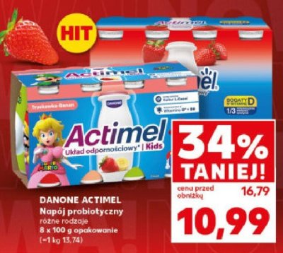 Napój probiotyczny Actimel różne rodzaje 8-pak promocja w Kaufland