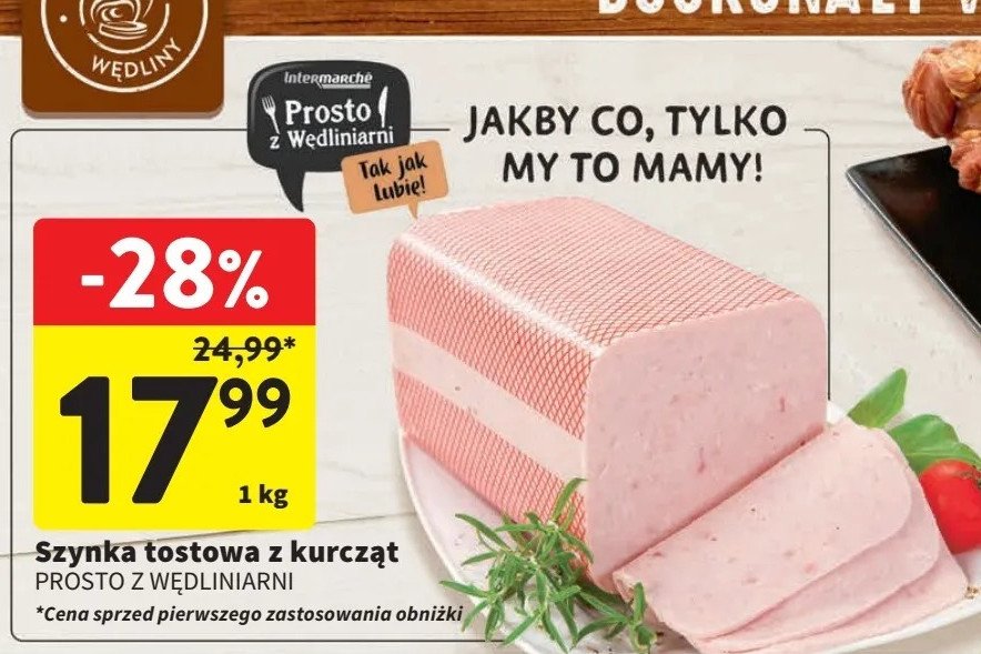 Szynka tostowa z kurcząt Prosto z wędliniarni promocja