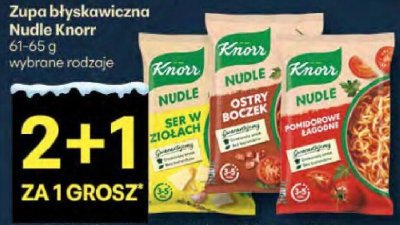 Zupa błyskawiczna Nudle Knorr promocja w Delikatesy Centrum