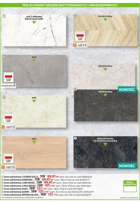 Gres szkliwiony IMPERIA BLACK promocja w Leroy Merlin