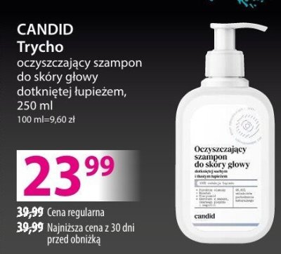 Szampon CANDID Trycho oczyszczający do skóry głowy z problemami łuszczeniem się promocja w Hebe