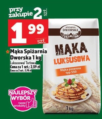Mąka luksusowa Mąka Spiżarnia Dworska 1 kg promocja w TOPAZ
